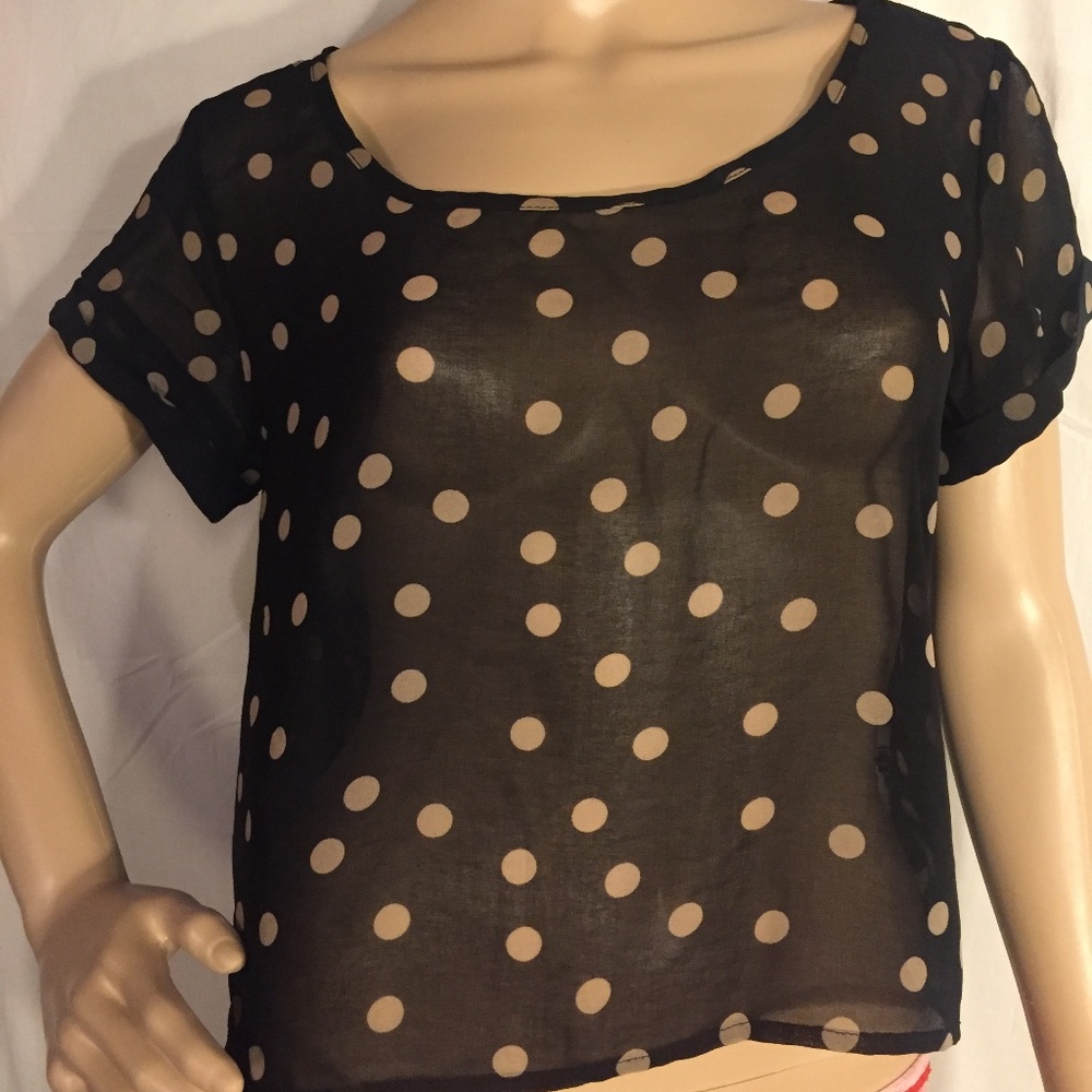 Forever 21 Sheer High Low Nightshirt Size L